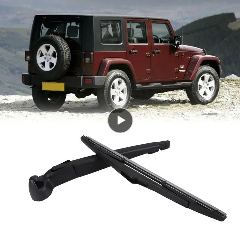 

HLEST Rear Wiper Arm with Blade Complete for JEEP Wrangler 2008-2017 Black Rear Windscreen Wiper Blade Set