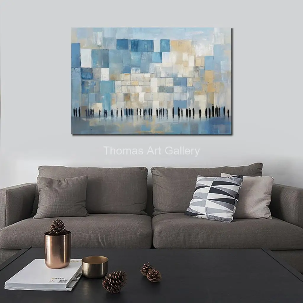 Еврейское искусство печать на холсте красивая абстрактная живопись Кителя HD