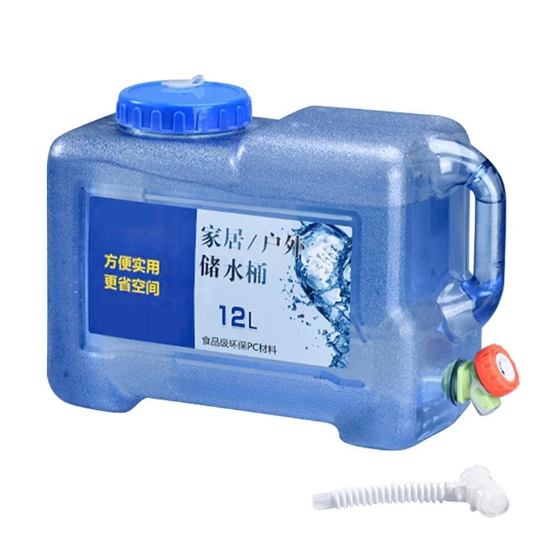 

LBER 12L Outdoor Car Self-Driving Water Storage Bucket With Faucet Household Drinking Water Storage Organizer Outdoor Product