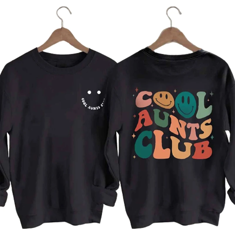 

Cool Aunts Club Printed Women's Vintage Cotton Long Sleeves Sweatshirt