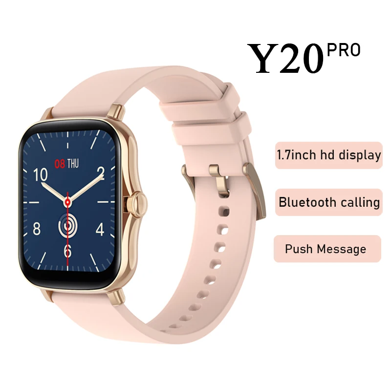 

Y20 Pro Women's Smart Watches Men Smartwatch With Receiving Make Call Voice Rocorder Whatsapp Reminder Clock For IOS Android