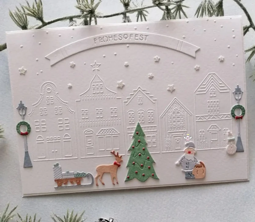 

Металлические Вырубные штампы Mmao, вырезанная форма, Рождественская модель, скрапбукинг, бумажный нож, форма, лезвие, перфоратор, трафареты