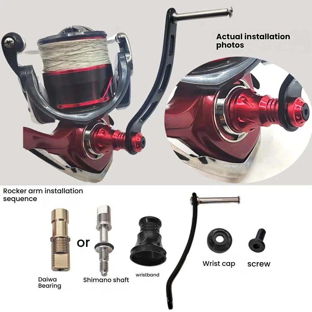 Фото Рукоятка для катушки, совместимая с катушками DAIWA TATULA, с колесной базой 70 мм и изготовленная из высокопрочного авиационного алюминия. №4