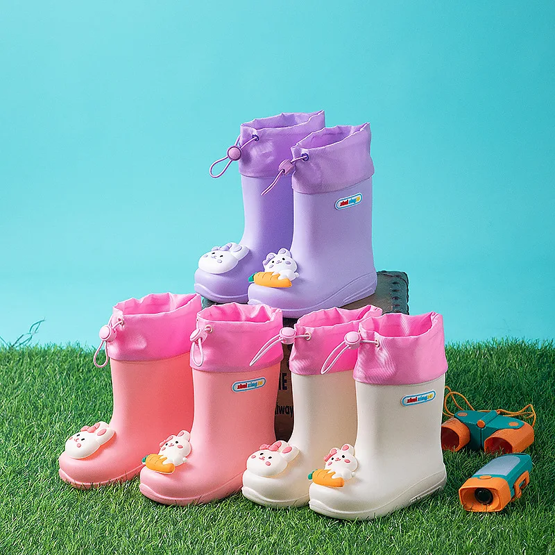 JY PVC Animal Children's Cute  rain Boots Waterproof & non-slip RainShoes 5Sizes  522 ALYJ