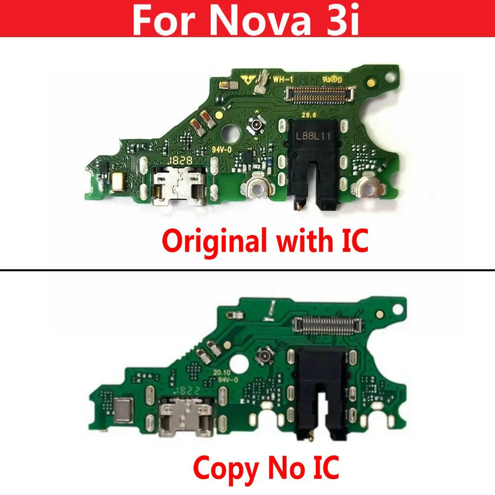 Оригинальный зарядный порт для Huawei Nova 3i Micro USB плата зарядки PCB док-разъем гибкий с