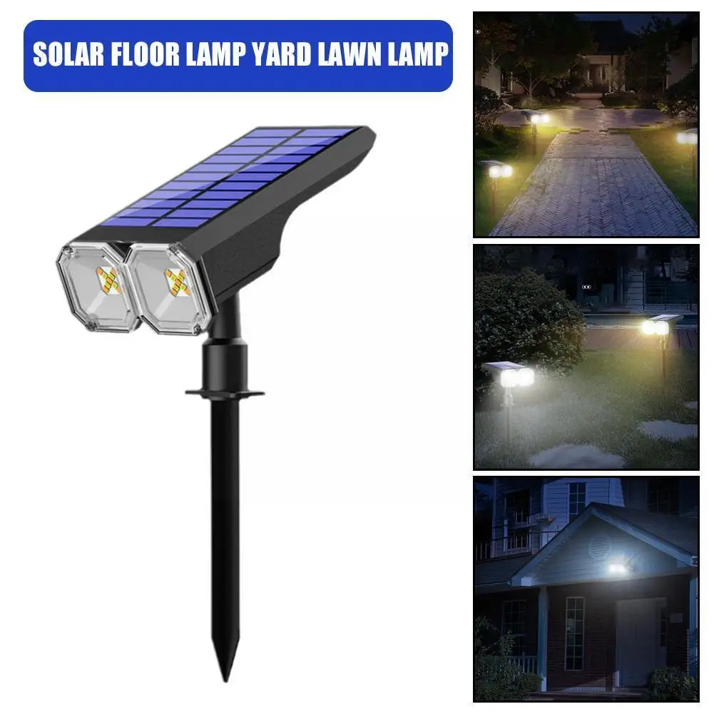 

48 LEDs Solar Light Outdoors Landscape Spotlights, 2 In 1 Wireless Waterproof Outdoor Solar Spotlights for Yard Garden Pati W5O1