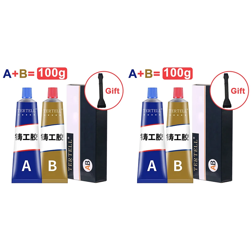 

AB литейный ремонтный клей, высокопрочный клей для ремонта металла, термостойкий жидкий герметик, сварочный промышленный ремонтный агент 20-400 г