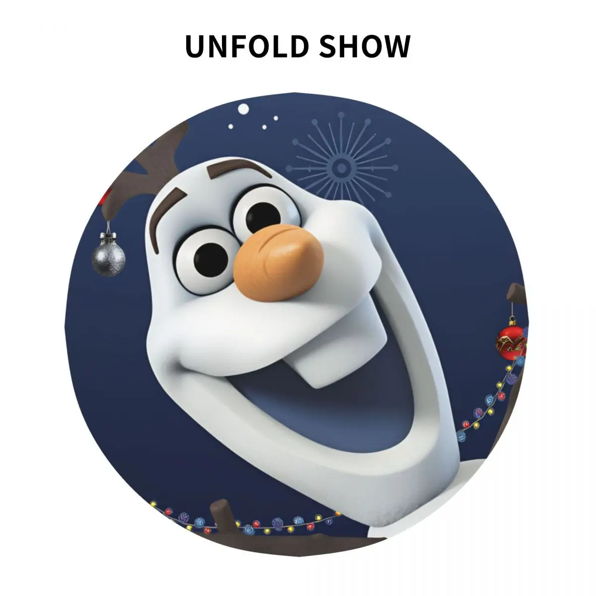 Фото Скатерть Frozens Olaf, модная круглая скатерть для декора дома, чехол для обеденного стола, недорогая графическая накладка для украшения стола №3