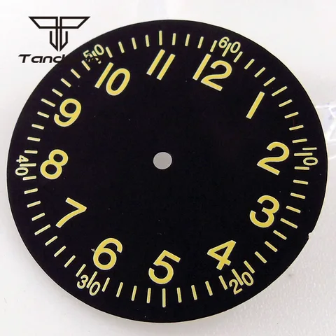 Корпус часов Tandorio из нержавеющей стали 39 мм, сапфировое стекло