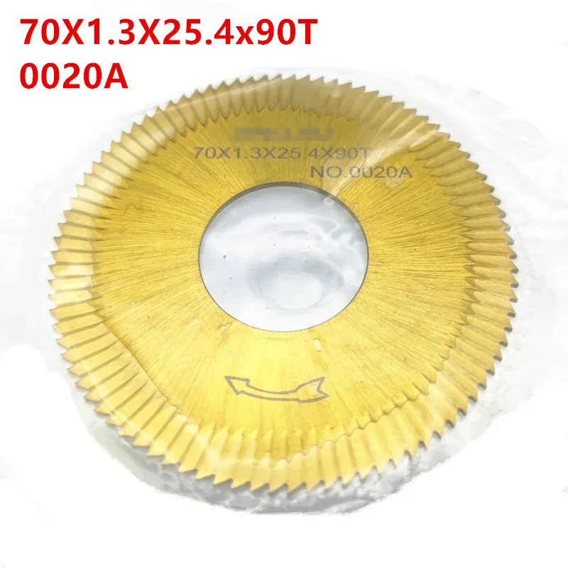 

Боковой фрезерный резак (70X1.3X25.4x90T)0020A в HSS для режущего станка Wenxing 100D,100E,100E1,100F,100F1 слесарные инструменты