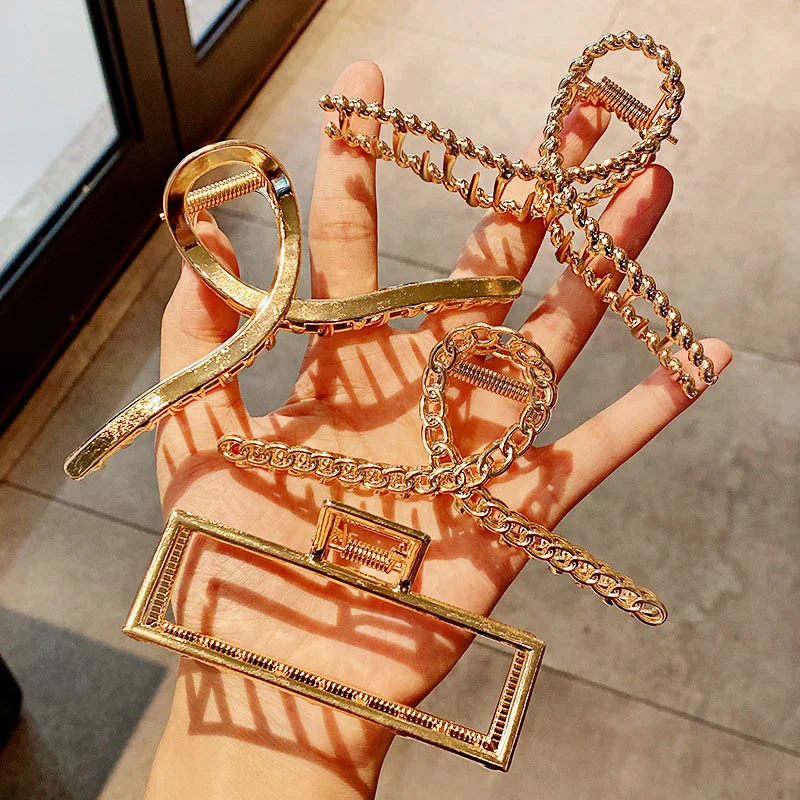 

Модные женские Геометрические заколки для волос