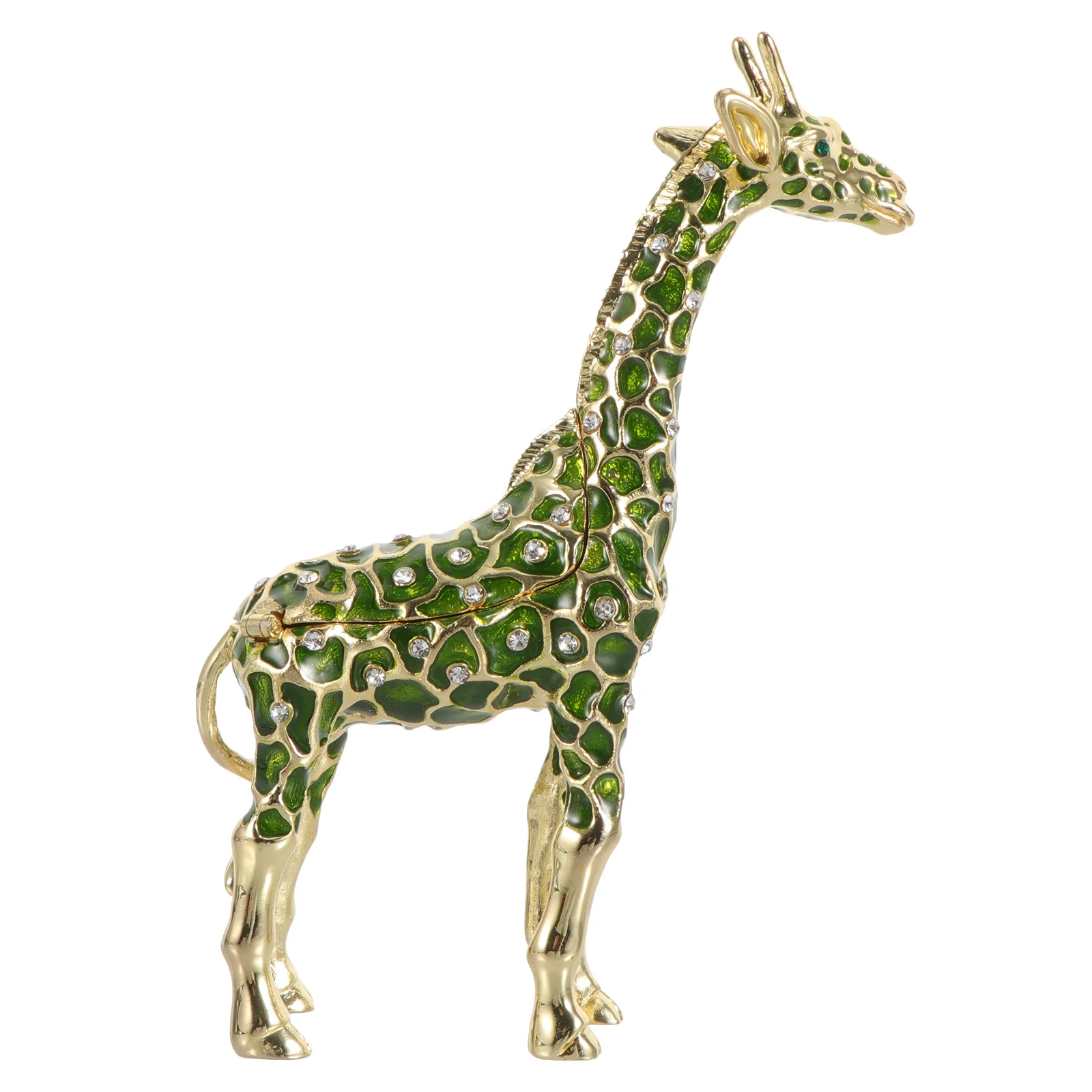 

Trinket Box Craft Enameled Giraffe Trinket Box Decorative Hinged Jewelry Jewelry Box Figurine Keepsake Ring Holder Gift