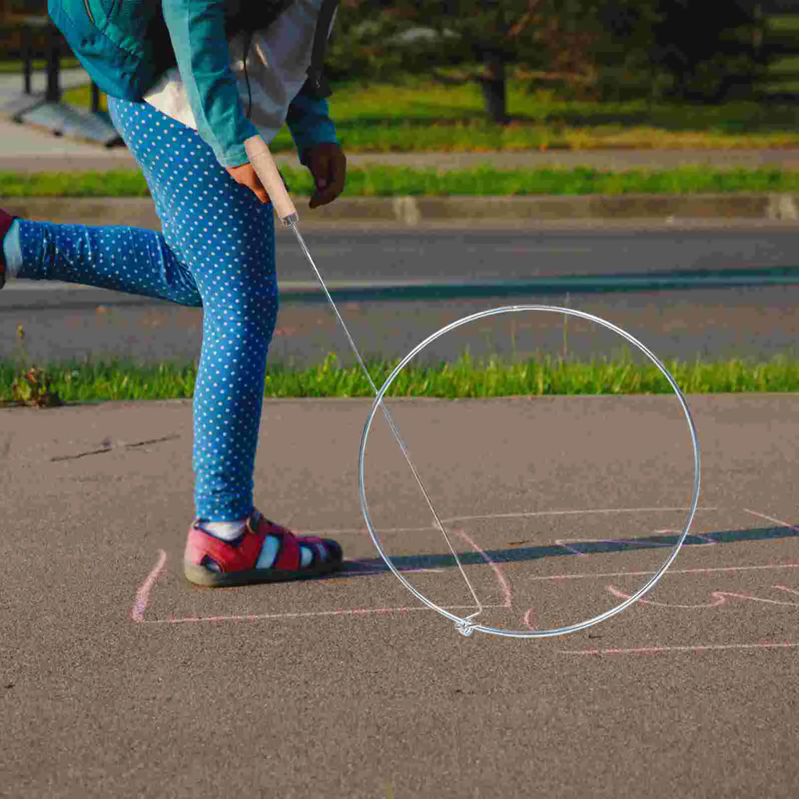 

Teens Training Plaything Balance Outdoor Youth Rolling Ring Classic Iron Pupils