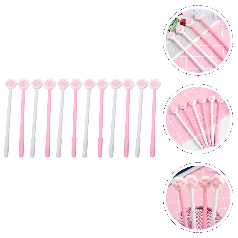 

12Pcs Decorative Pens Students Writing Pens Comfortable Grip Ink Pens Adorable Ink Pens
