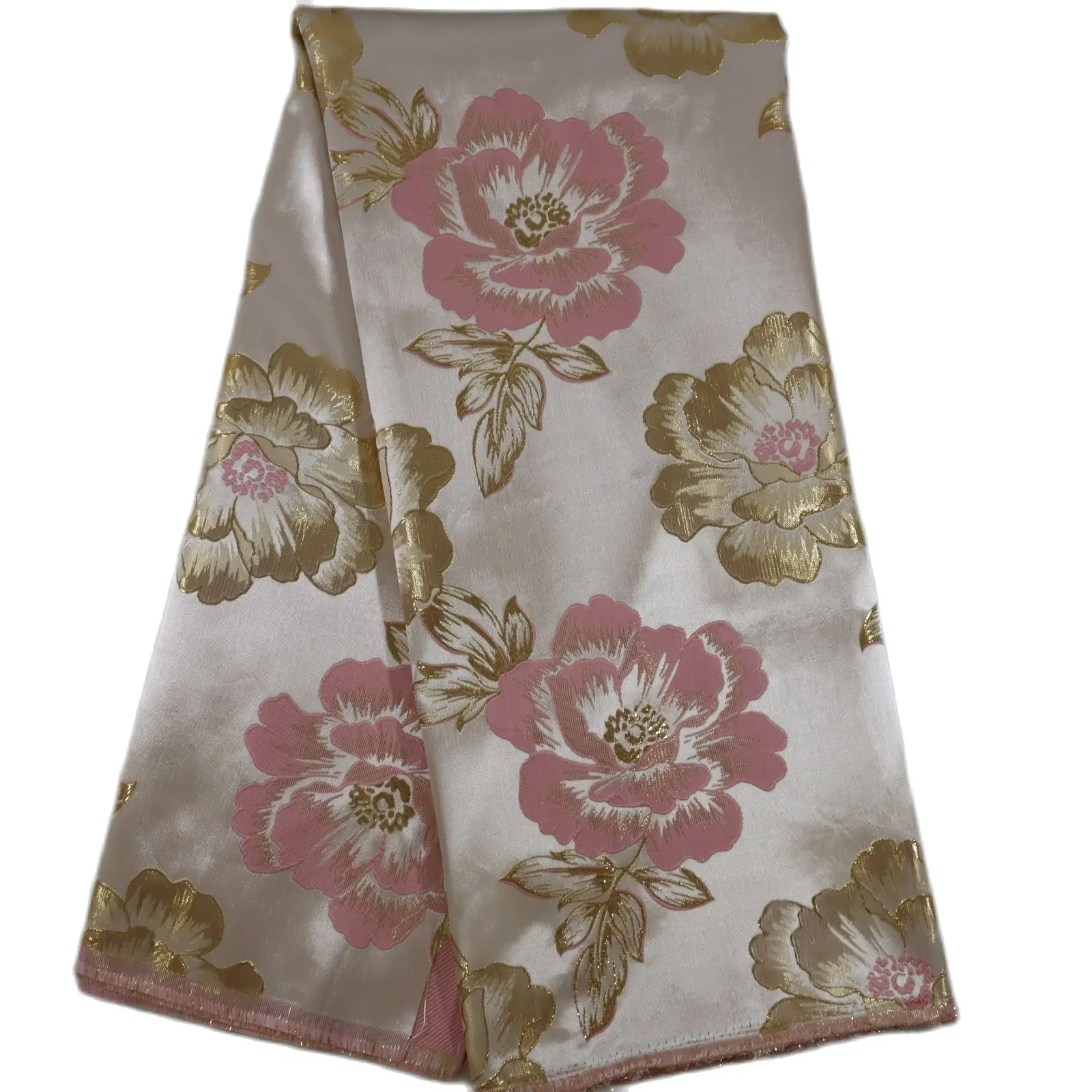 Африканское Новое поступление серый цвет 5 ярдов кружевная ткань из парчи