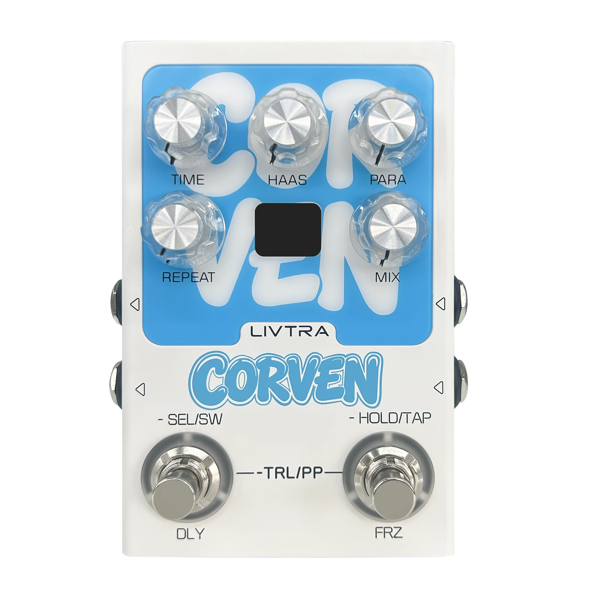Фото Педаль стерео-дилэя LIVTRA CORVEN, 9 алгоритмов, True Stereo I/O, Tap Tempo, Freeze, USB-запись для электрогитары, сцены и студии №3
