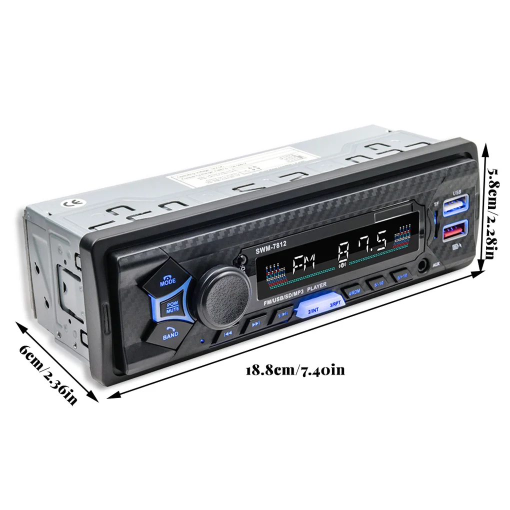 

Автомобильный портативный MP3 12 в стерео беспроводной Bluetooth-совместимый перезаряжаемый радио Функция Музыкальный плеер передатчик