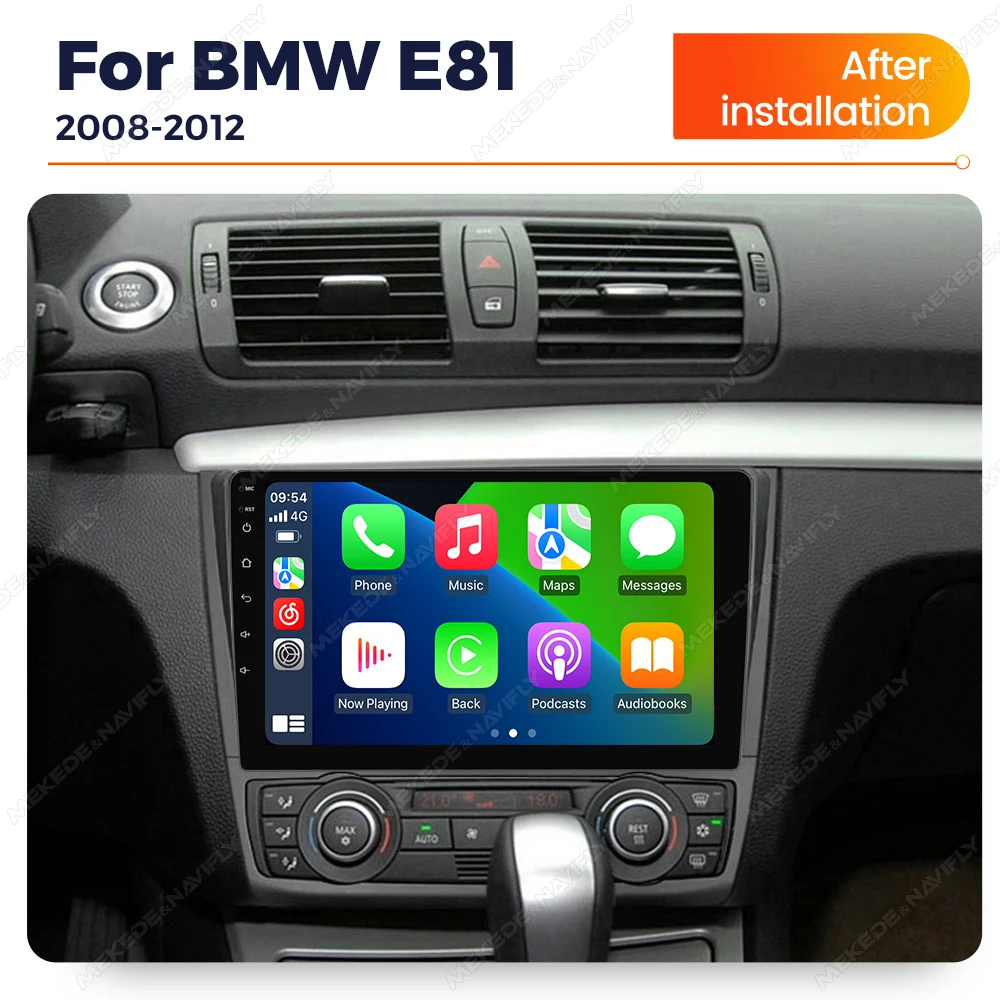 MEKEDE 9-дюймовый автомобильный мультимедийный плеер для BMW 1 серии E88 E82 E81 E87 с GPS Carplay