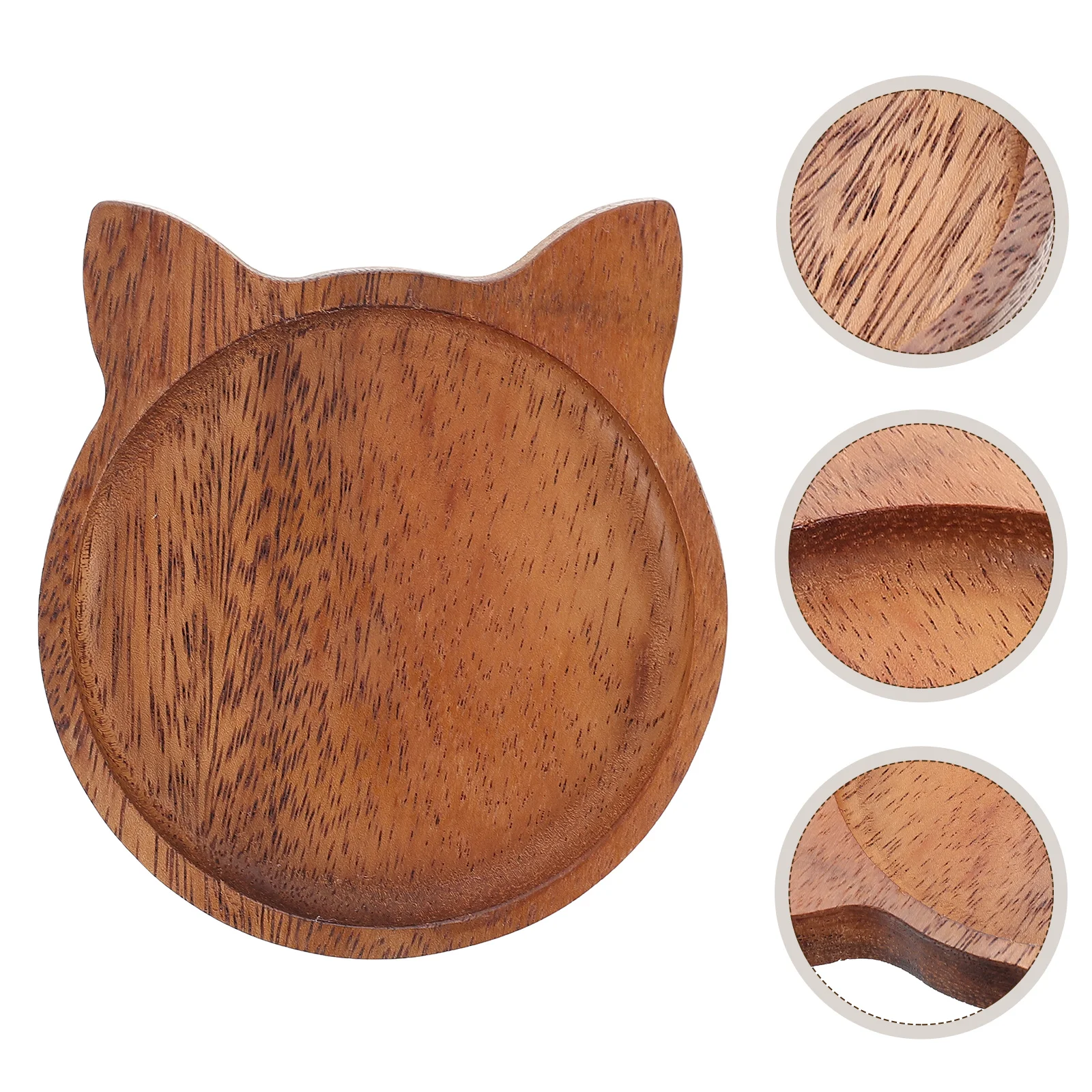 

Rest Spoon Tray Holder Wooden Plate Serving Fork Stand Utensil Wood Chopstick Ladle Snack Rack Cooking Tea Spatula Dishes Cat