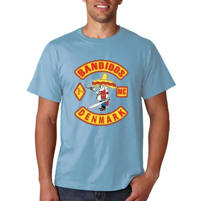 

New Bondidos Motorcycle Club Denmork MC 1% Custom Mon Cool T-Shirt Size S-4XL Short Sleeve O Neck Shirt