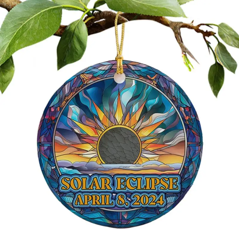 Орнамент солнечного затмения 2024 креативные украшения для вечеринки в виде декор