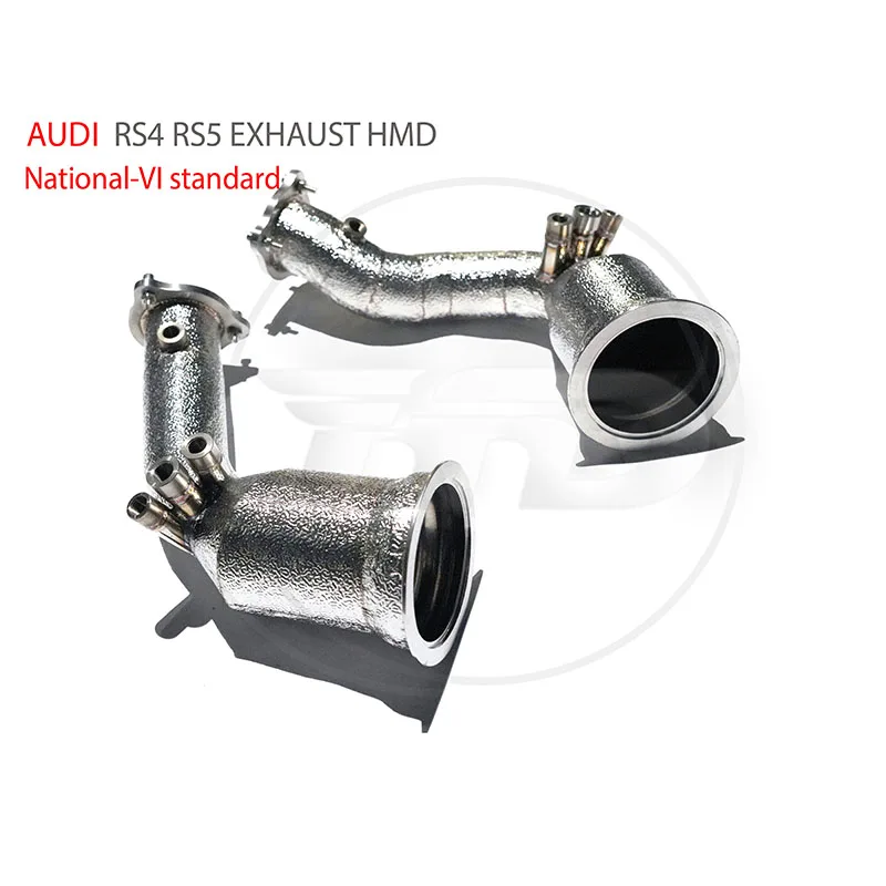 

HMD Exhaust Manifold Downpipe for Audi RS4 RS5 VI Standard Car Accessories With Catalytic Converter Header Without Cat Pipe