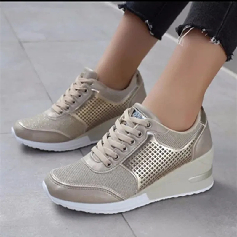 

Womens Sneakers Shoes 2023 Fashion Tennis Female Woman-shoes Platform Designer Trainers New Heels Roses Wedge Thick Sole Large M