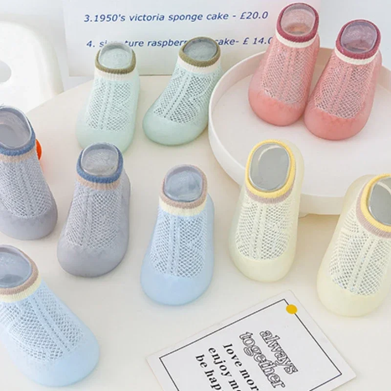 Детские сапоги и обувь из противоскользящей ткани для мальчиков девочек