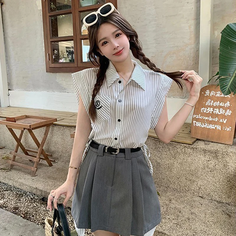 Повседневная Брендовая женская рубашка в Корейском стиле новинка 2024
