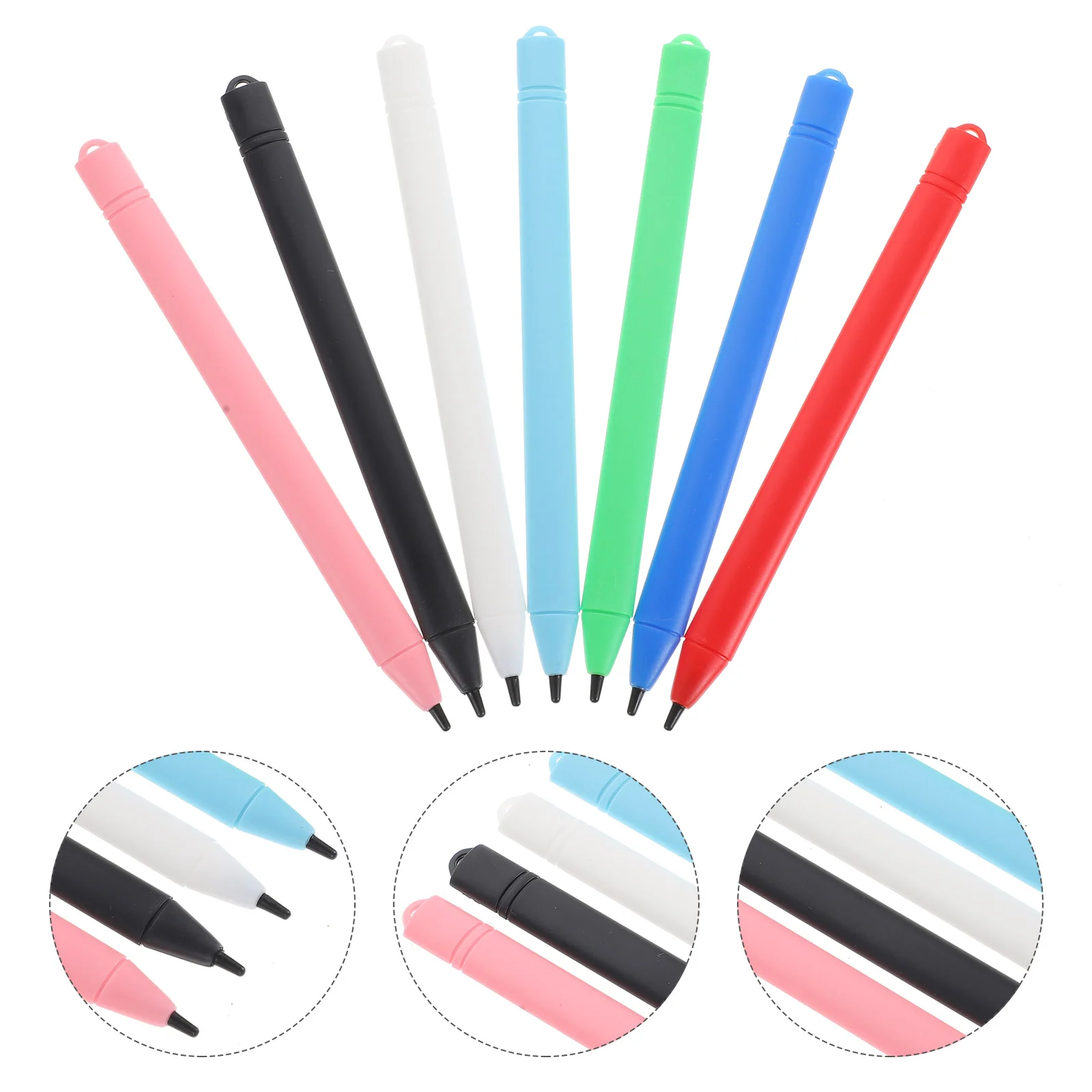 

7pcs Drawing Tablets For Kids LCD Writing Panel Stylus Pen Plastic Tablet Pen for Drawing Writing
