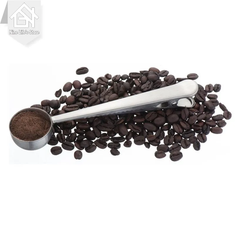 

Ложка кофейная из нержавеющей стали с зажимом для пакета