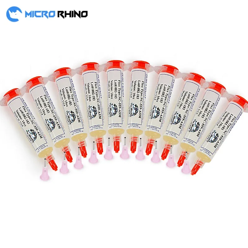 

100% Original AMTECH NC-559-ASM BGA PCB No-Clean Solder Paste Welding Advanced Oil Flux Grease 10cc Soldering Repair Tools C0011