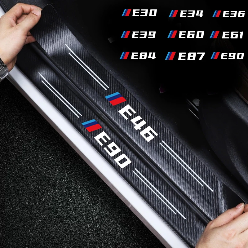 4 шт. автомобильные наклейки на пороги BMW E30 E34 E36 E39 E46 E60 E61 E84 E87 E90 |
