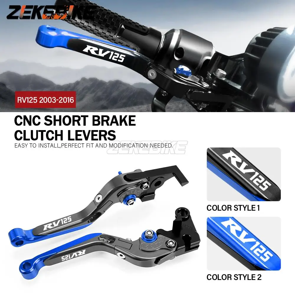 

FOR SUZUKI RV125 2003-2015 2016 Motorcycle Hand Brake Clutch Adjustable Levers Handle Folding Extendable Lever grip foldable