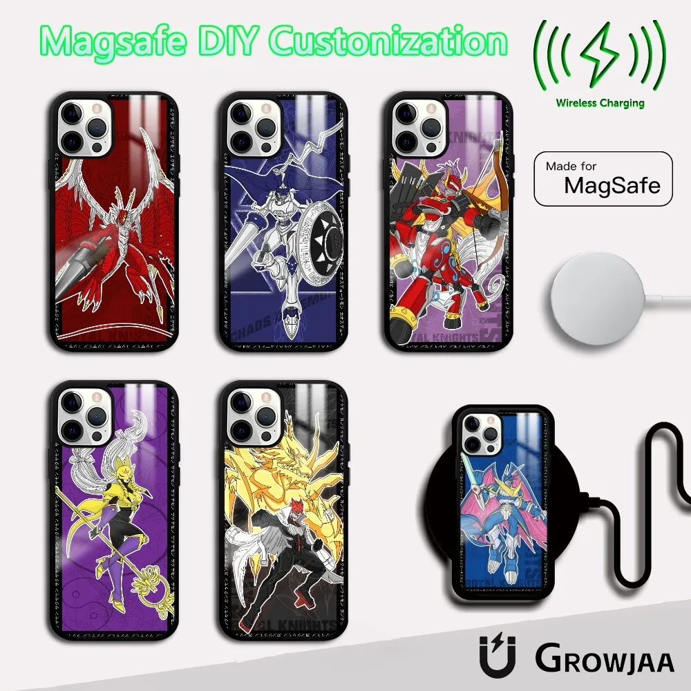 D-Digimon Anime A-Adventure Phone Case For IPhone 16 15 14 13 12 11 Pro Max Plus Mini Magsafe Mirror Wireless Magnetic Cover