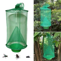 folding ranch fly trap with base non toxic hanging flycatcher flying cage garden outdoor accessories