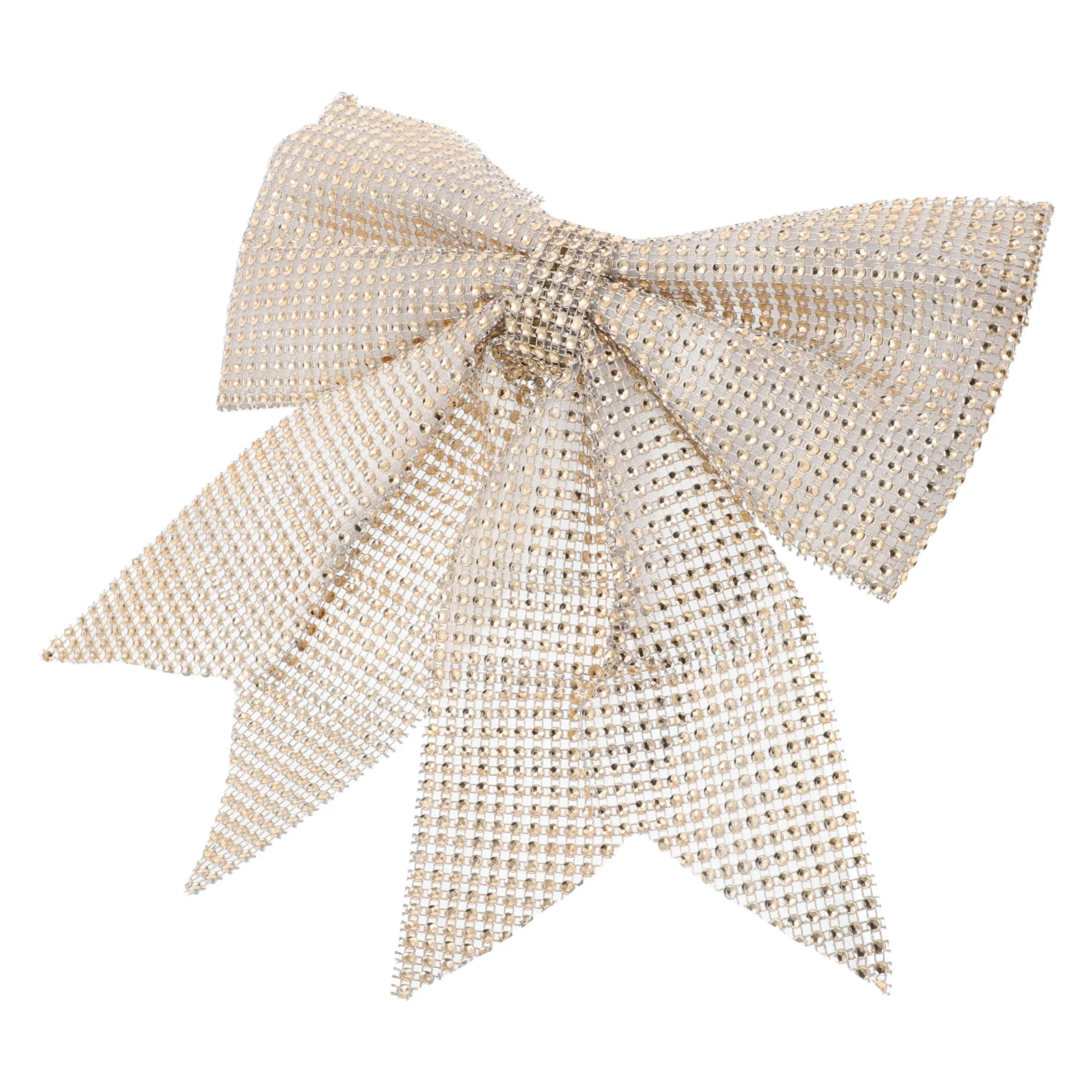 Рождественский бант сумка лента отделка банты стразы ткань сверкающие золотые