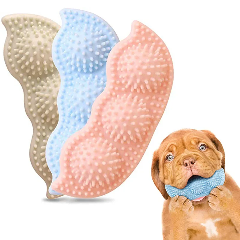 

Puppy Toys Non Dog Toys Rubber Chew Toys 2 To 8 Months-Soothes Itchy Teeth and Painful 360 Dog Teeth Cleaning Chewer Toys