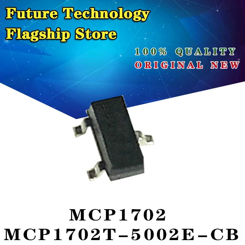 

10 шт., новые оригинальные модели MCP1702, CB SMD SOT-23, 5 В, 5,0 в