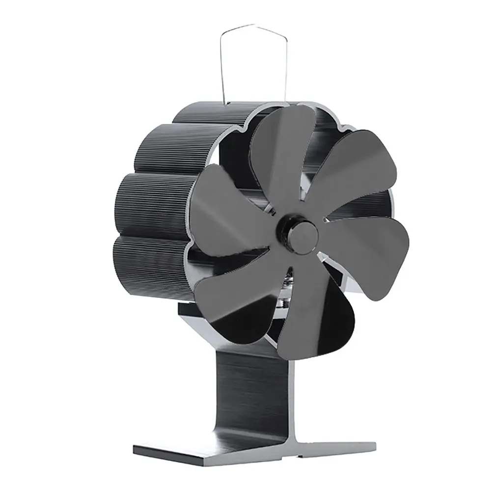 

6 лопастей, тепловой вентилятор, бесшумный тепловой привод, Высокоэффективный вентилятор распределения тепла для камина