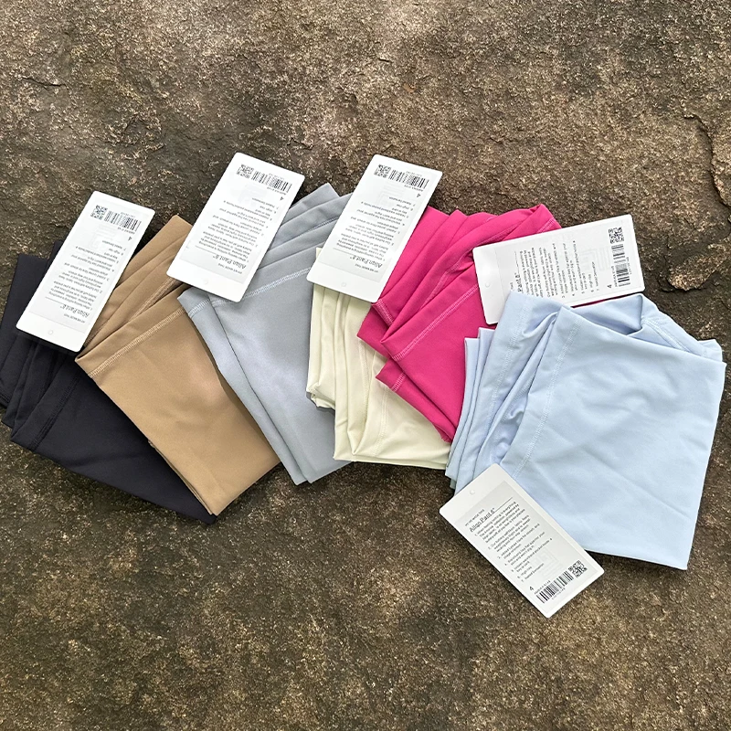 Luluwomen Sports Shorts High Waist Yoga Shorts Slim Fit Butt Lift Gym Running High Elastic Nylon Shorts Custom Logo