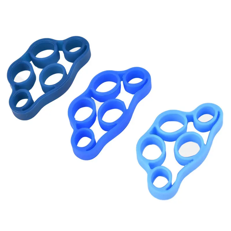 

Silicone Finger Gripper Strength Trainer Resistance Band Hand Grip Wrist Yoga Stretcher Finger trainer Exercise free shipping
