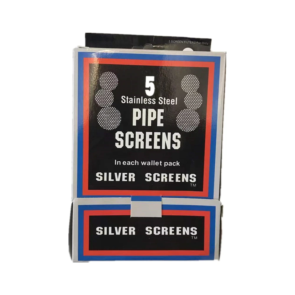 

100pcs Stainless Steel Gold Screens Hookah Water Pipe Tobacco Silver Filters 20mm Thick Multifunctional Smoking Accessories