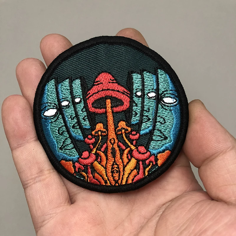 Симпатичные нашивки с вышивкой инопланетянина одежда горячие клейкие наклейки