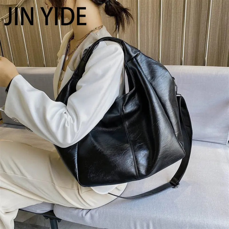 

Jin YIde PU Leather Women Crossbody Shoulder Bags Large Capacity Luxury Designer Armpit Hobo Bags Female Handbag Shopper Totes