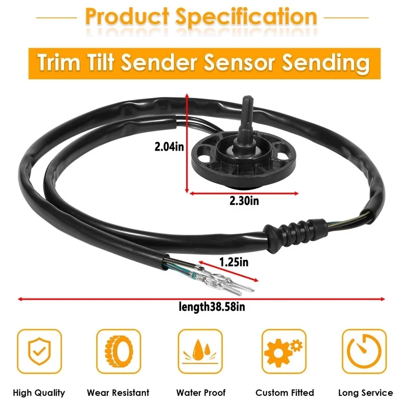 Датчик наклона MX Trim отправка для Volvo Penta SX-A DPS-A DPS-B Sterndrives заменяет 21484383 3841840 детали