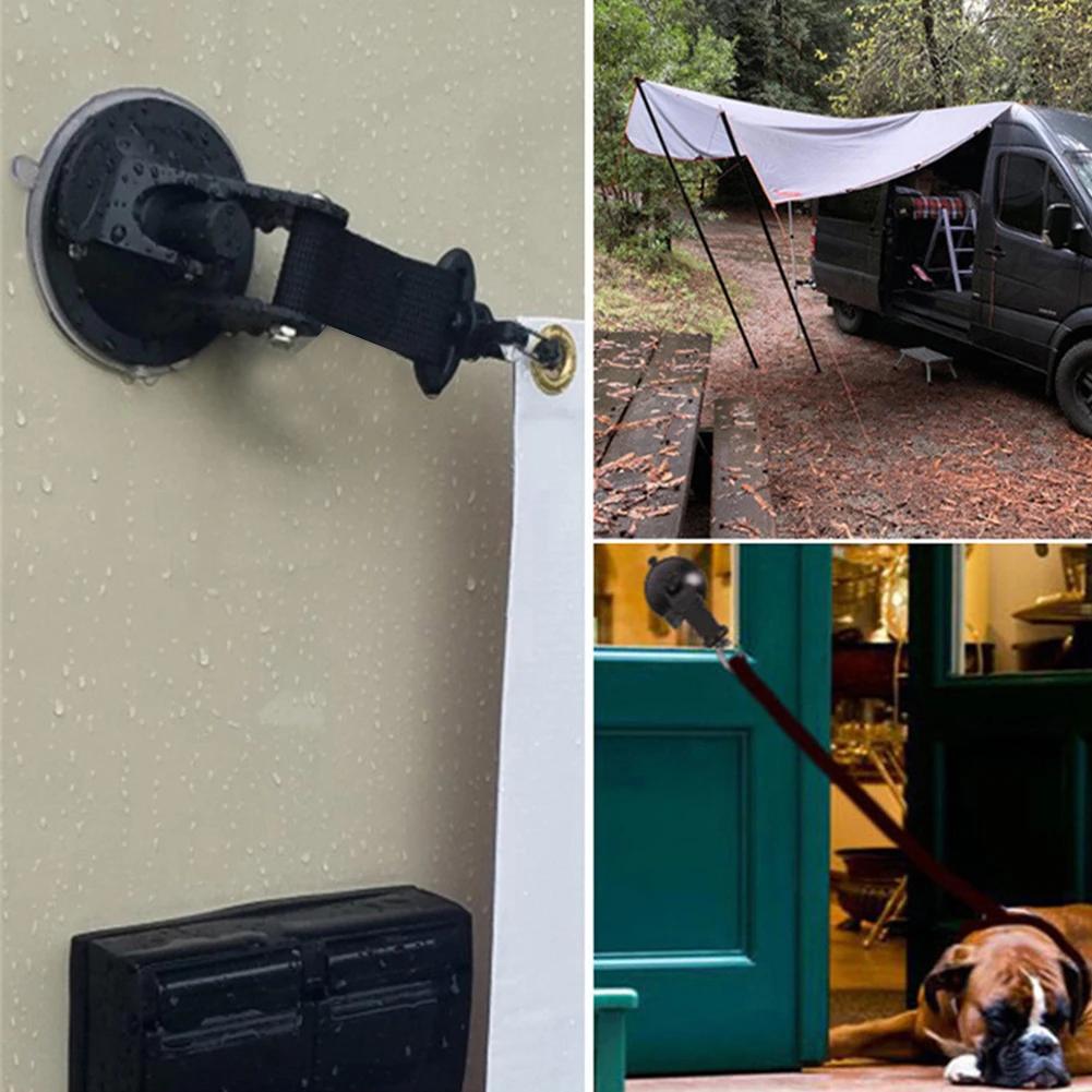 Car Tent Suction Cup Multi-Purpose Tarp Awning Sucker Buckle for Camping Home