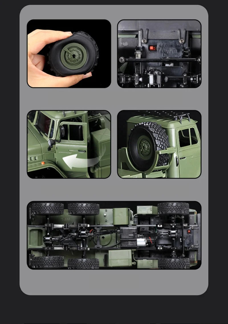 RC Truck B36-3 WPL Full Scale Military Transport Vehicle Model 1/16 CAR long Crawler Monster Remote Control B36/3