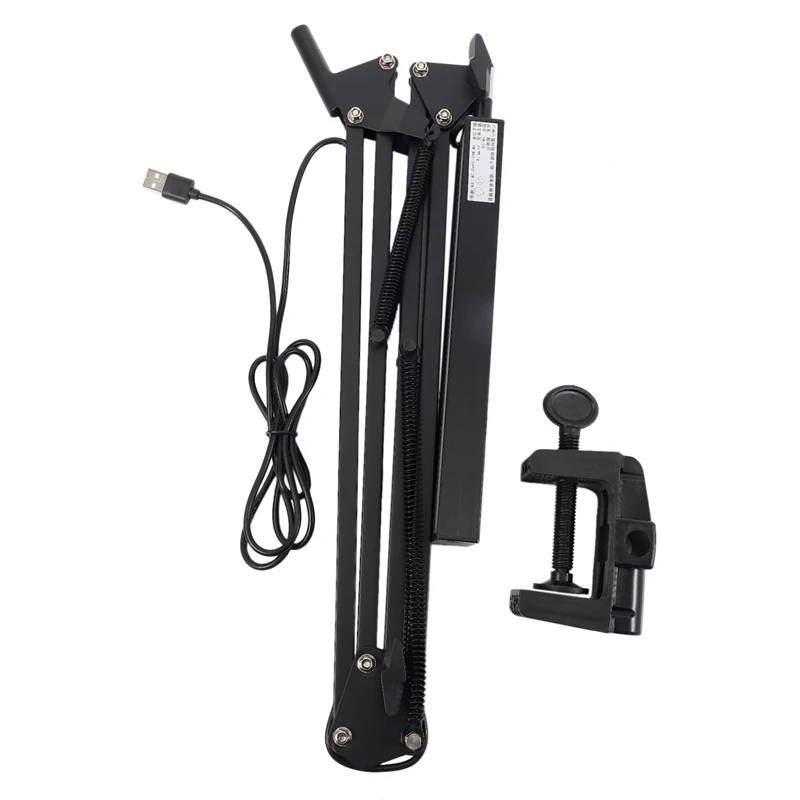 

BMDT-Long Arm Clip-On Lamp Adjustable Table Light Contact Dimmer LED Table Lamp For Reading Room Business Office Work Desk Lamp