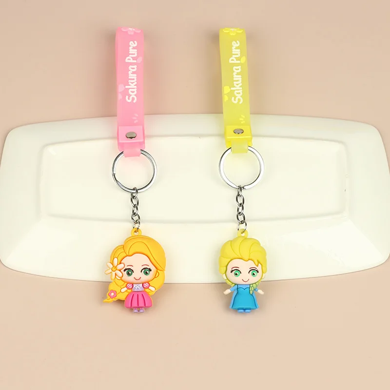 

New Year's Keychain Small Gift Frozen Cartoon Cute Bag Pendant Anna Aisha Princess Key Chain